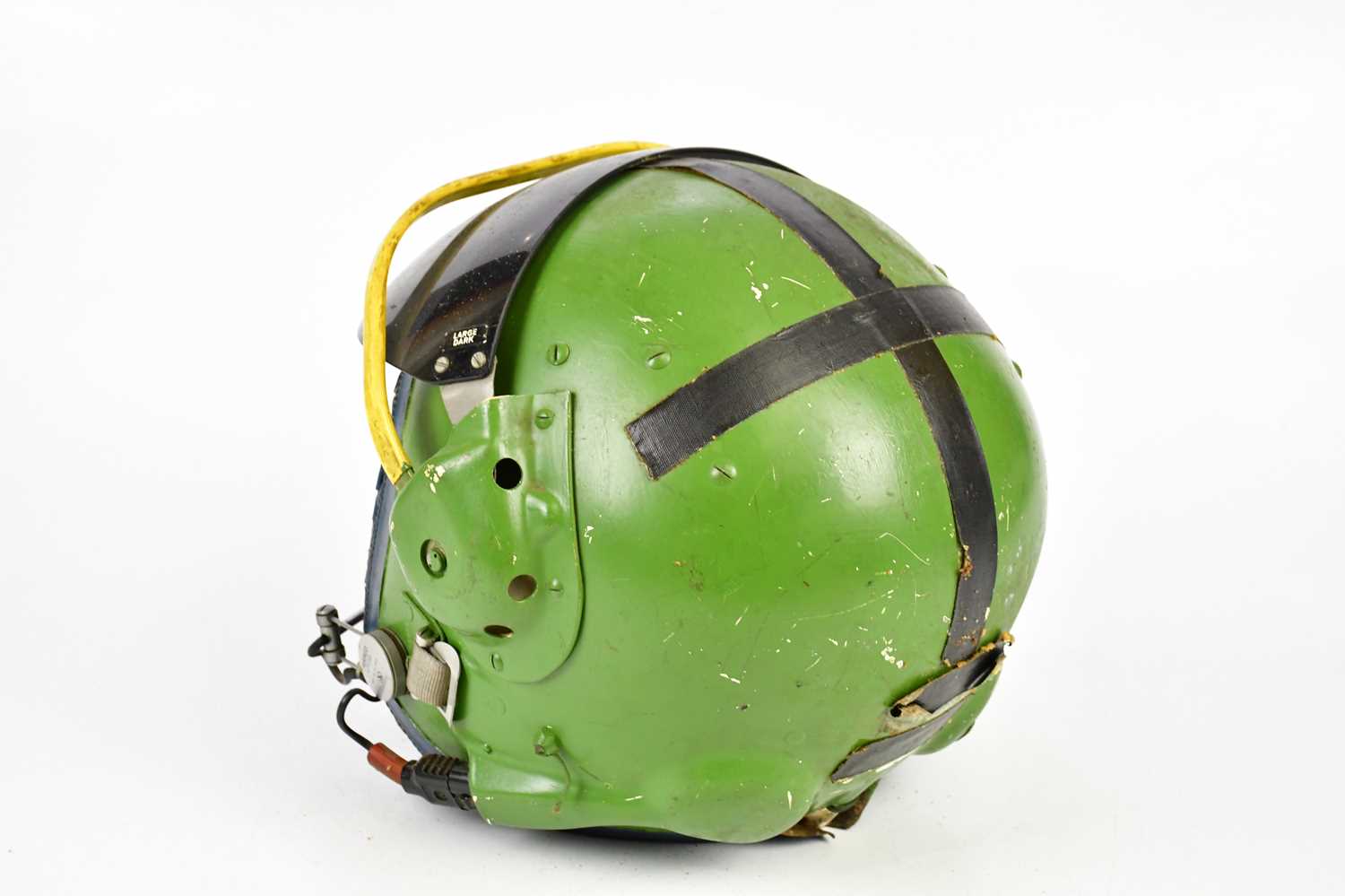 A vintage flying RAF fighter's helmet MK.2A, large size, originally from RAF Farnborough, cased. - Image 3 of 7