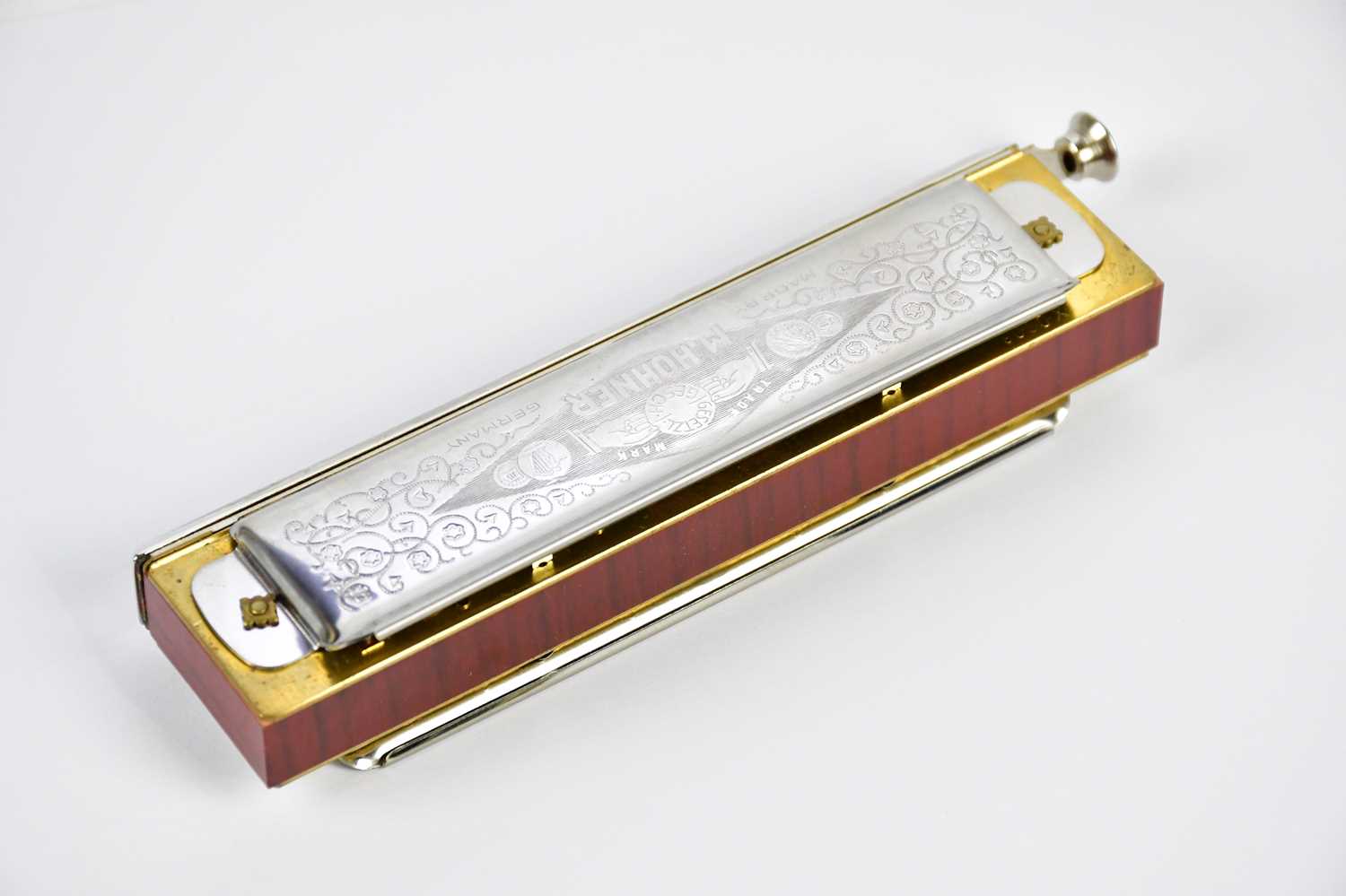 HOHNER; a Super Chromonica Chromatic harmonica, cased.