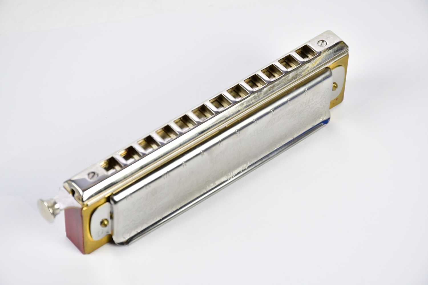 HOHNER; a Super Chromonica Chromatic harmonica, cased. - Bild 4 aus 6