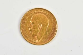 A George V half sovereign, 1911. Condition Report: Light wear but good condition.