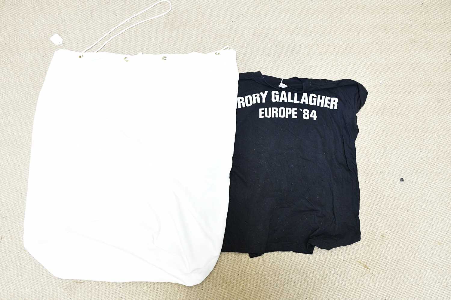 RORY GALLAGHER; a tour crew T-shirt for Europe 1984, together with a Keane laundry bag. - Image 5 of 5