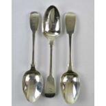 JAMES BEEBE; a pair of Victorian hallmarked silver spoons, London 1839, together with a further