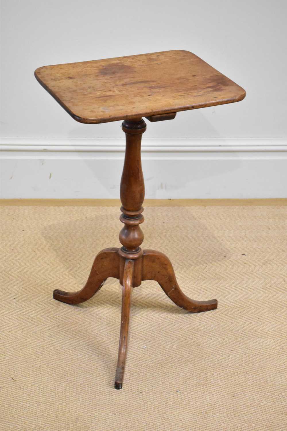 A Victorian mahogany tripod table.