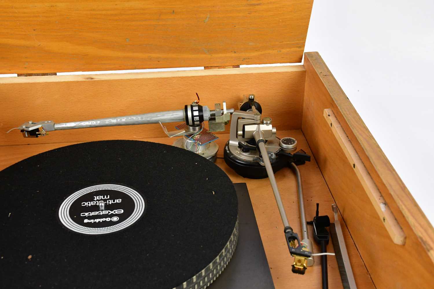 GARRARD; a 401 turntable, with a EPA-A501H arm, and a miscellaneous arm also in case. Condition - Image 5 of 5