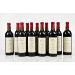 RED WINE; eleven bottles of Chateau Clarke Baron Edmond de Rothschild, 1999 (11)