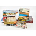 A collection of assorted model kits including a Frog Vickers Vimy, Sopwith Camel F.1, etc.