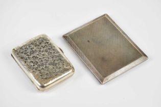 COLEN HEWER CHESHIRE; a Victorian hallmarked silver cigarette case with chased scrolling