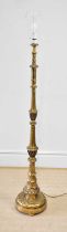 A 19th century style gilt wood standard lamp, height 150cm. Condition Report: The item or items in