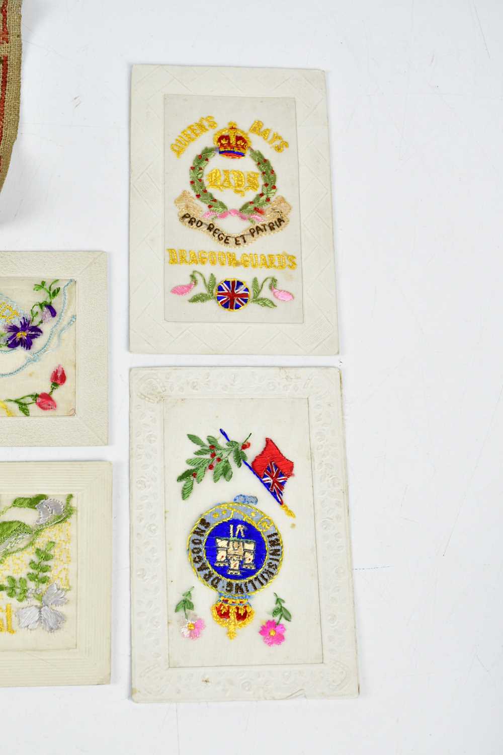 A 19th century alphabet sampler together with a mixed collection of WWI postcards. - Image 2 of 5