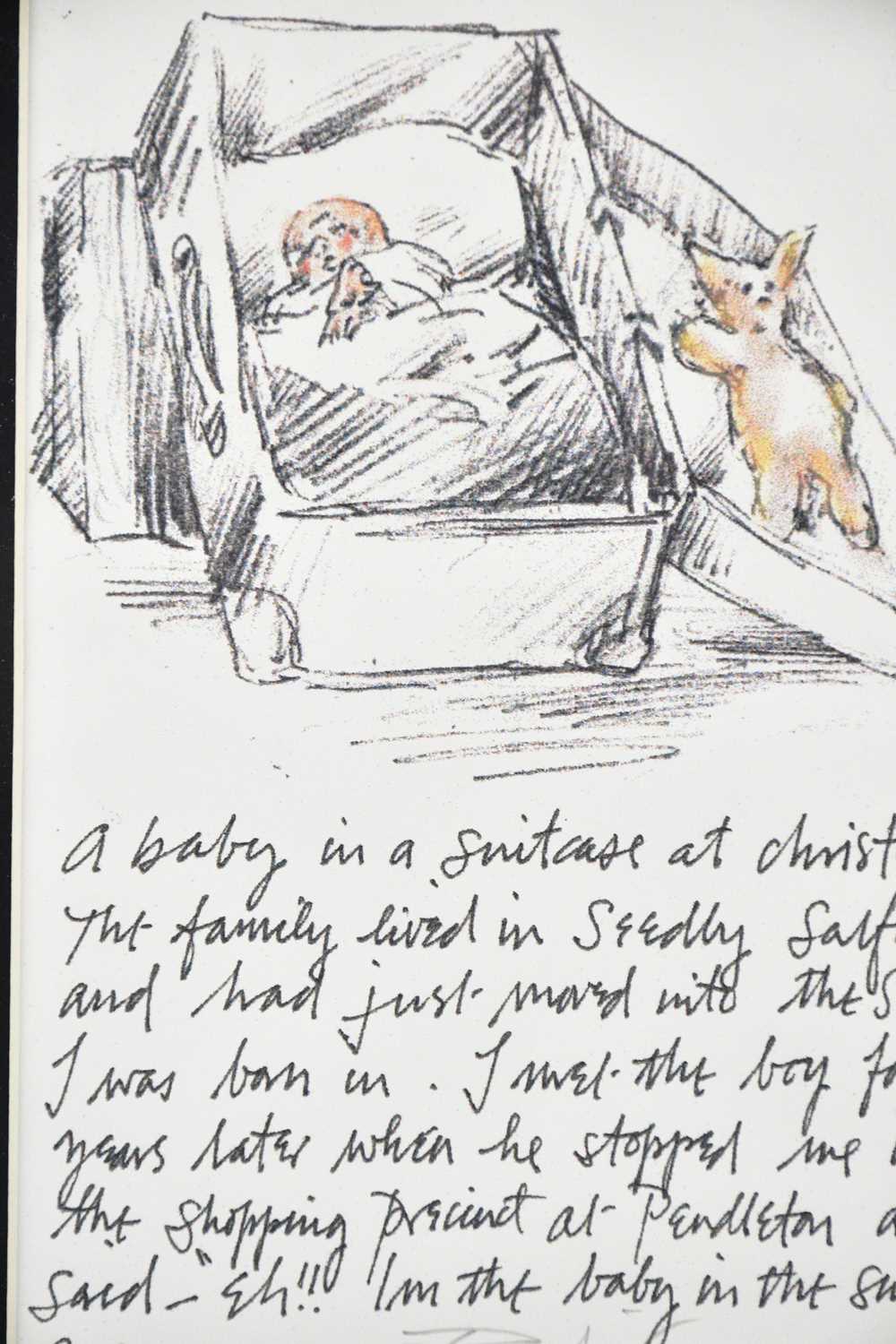 HAROLD FRANCIS RILEY DL DLITT FRCS DFA ATC (1934-2023); pencil signed print, 'A Baby in a Suitcase - Bild 2 aus 4