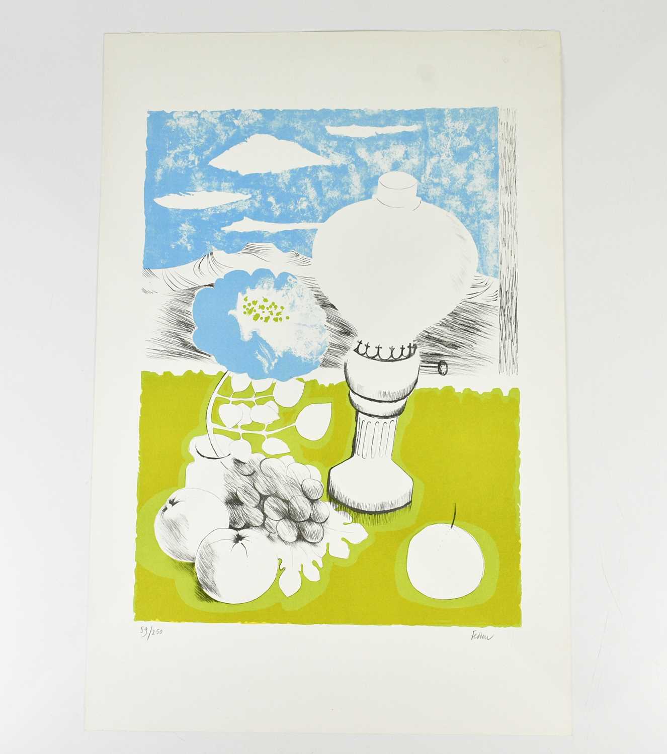 † MARY FEDDEN (1915-2012); limited edition print, 'The Lamp', signed and numbered 59/250, 76 x 51cm,