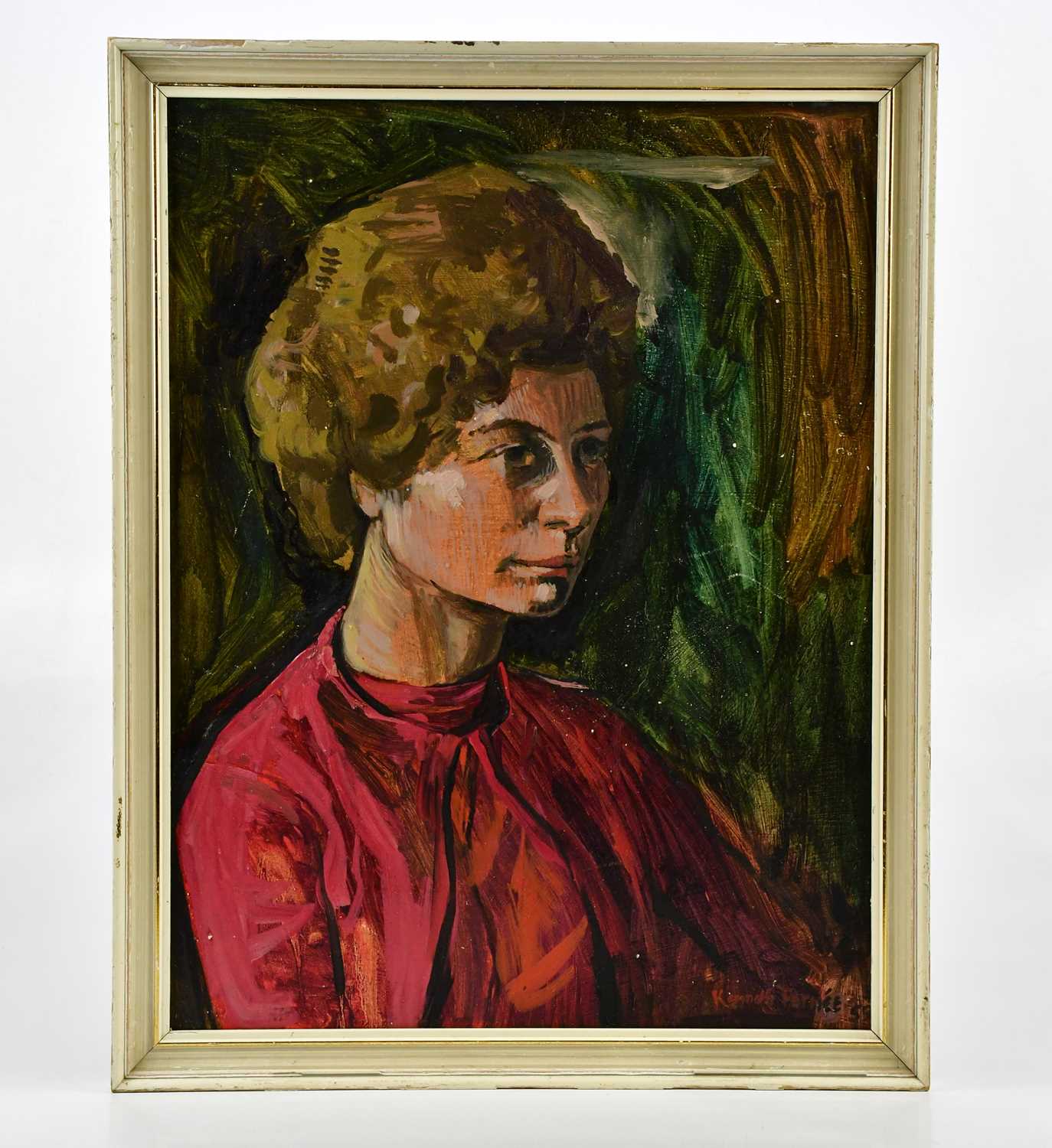 † KENNETH FERNEE; oil on board, 'Miss Audrey Westmoreland', signed and dated '59 lower right, 49 x