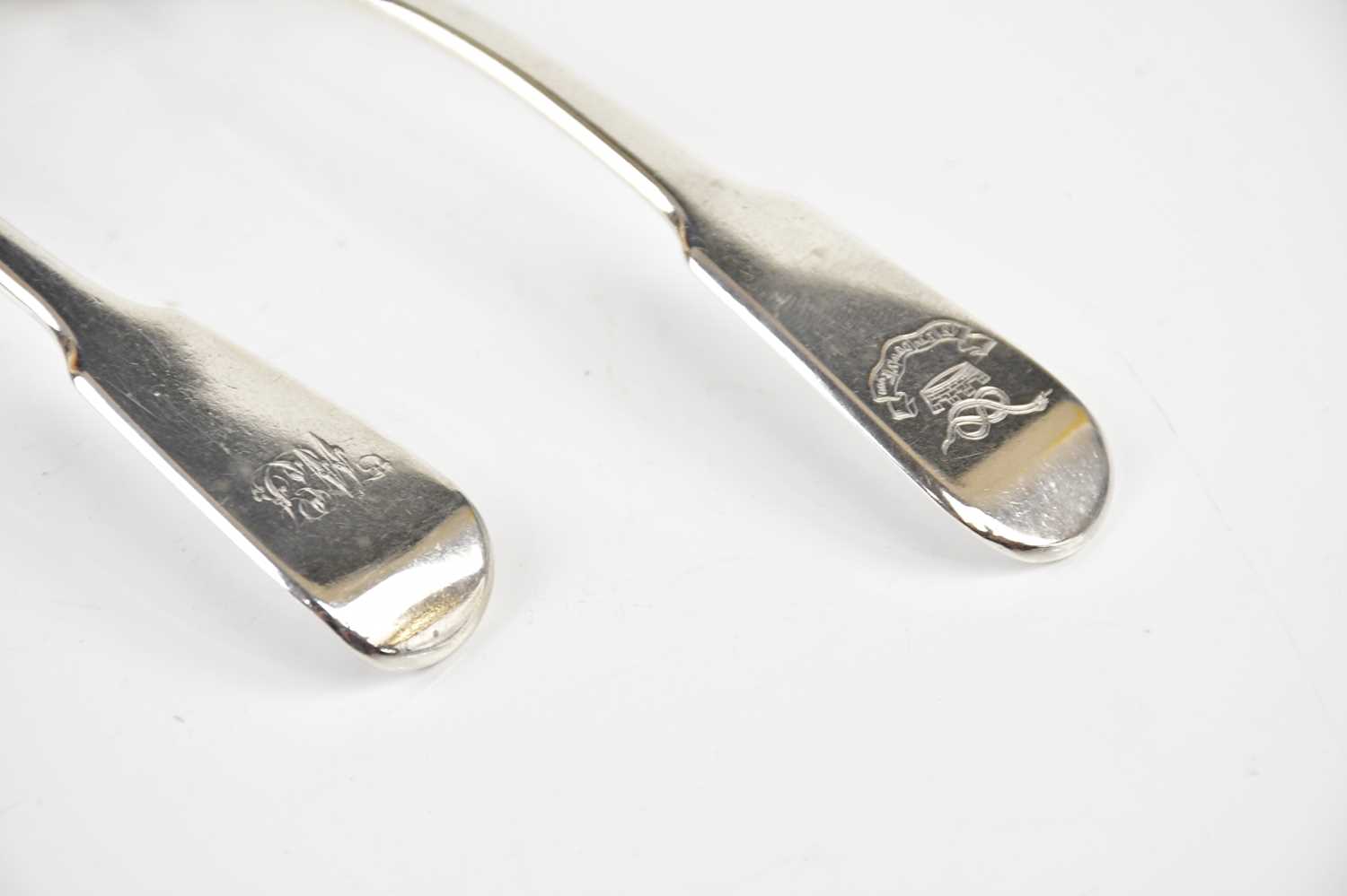 CHAWNER & CO; a Victorian hallmarked silver sauce ladle, London 1844, and a similar hallmarked - Image 2 of 3