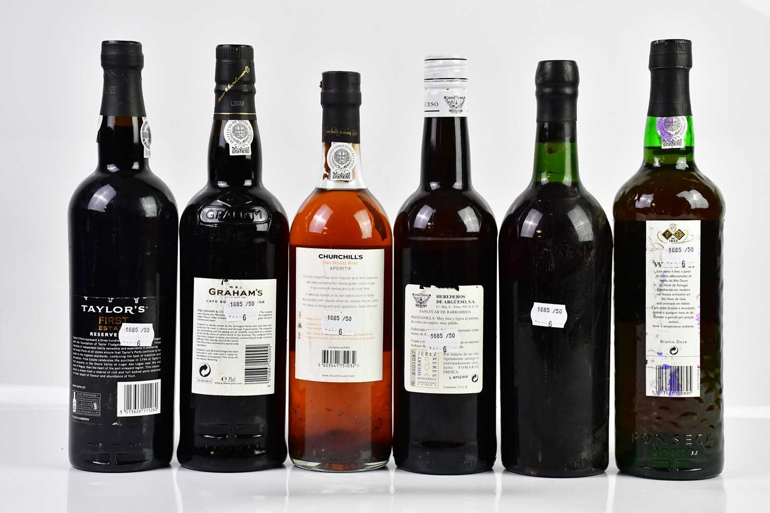 PORT; five bottles including Croft vintage port 1963, Churchill's dry white port, Graham's LBV - Image 2 of 2