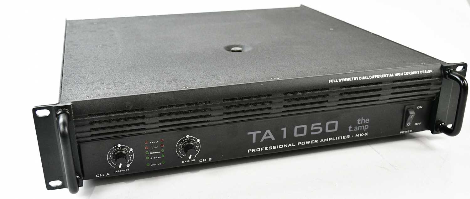 THOMANN; the t.amp professional power amplifier MK-X TA1050, in box with instruction booklet.