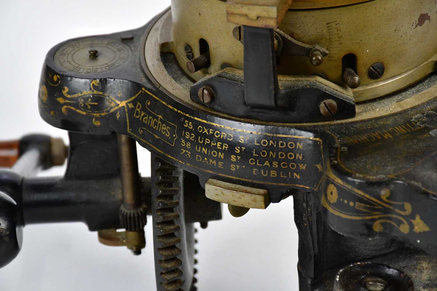 NATIONAL KNITTING MACHINE COMPANY LIMITED; a late Victorian cast iron patented knitting machine, - Image 5 of 10