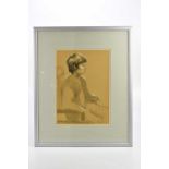 † HAROLD FRANCIS RILEY DL DLITT FRCS DFA ATC (1934-2023); pastel, 'Study of Philip', signed,