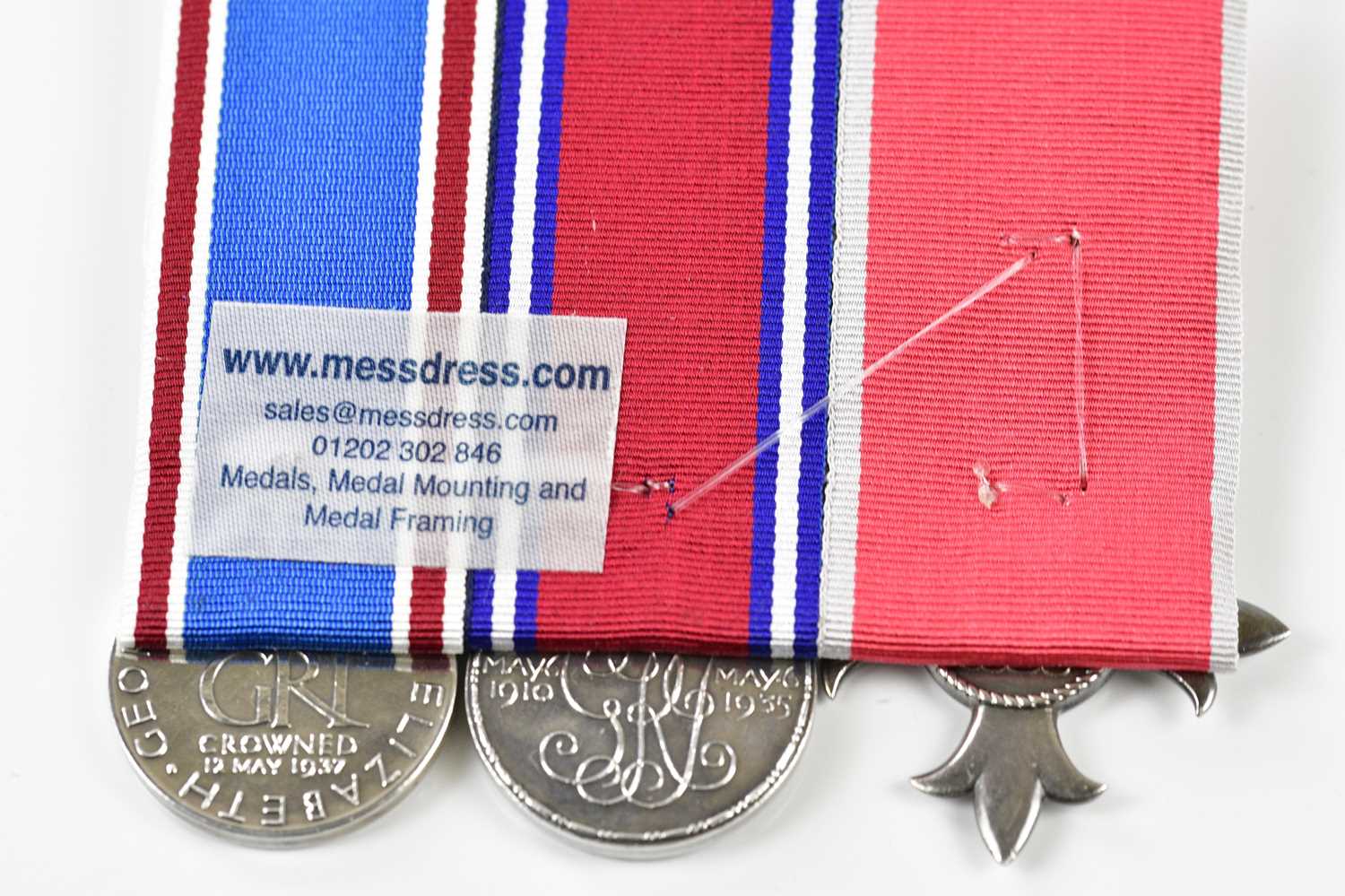 A group of three medals comprising Member of the Order of the British Empire, an MBE civil type - Bild 2 aus 4