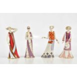 ROYAL CROWN DERBY; four figures comprising 'Dione', 'Penelope', 'Anthea' and 'Persephone' (4).