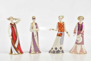 ROYAL CROWN DERBY; four figures comprising 'Dione', 'Penelope', 'Anthea' and 'Persephone' (4).