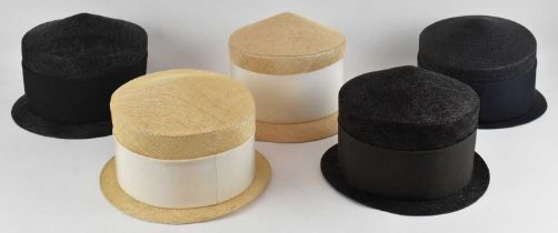 PHILIP TREACY; five boxed ladies' hats.