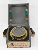 A British WWII Royal Air Force Navigational Compass, Type PII-30029 D (boxed).