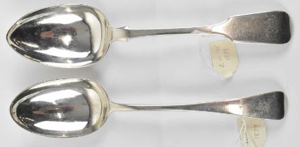 CHAWNER & CO; a Victorian hallmarked silver serving spoon, London 1879, and an early Victorian