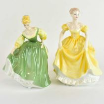 COALPORT; a 'Ladies of Fashion' figure, 'Emily', and a Royal Doulton 'Fair Lady' figure.