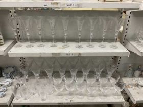 An extensive collection of good quality modern crystal glassware, many marked for Portieux