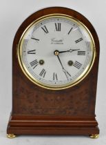 COMITTI OF LONDON; a modern mantel clock, the white painted dial set with Roman numerals, height