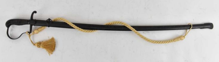 A WWII Officer's sword, length 99cm, sold for decorative purposes.