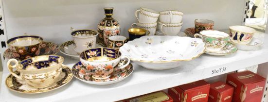 ROYAL CROWN DERBY; a group of items including a Royal Crown Derby Imari decorated porcelain vase,