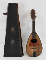 L ROMANO & CASTELLONE; a late 19th century Neapolitan bowl back mandolin, cased.