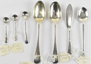 Two Victorian hallmarked silver teaspoons, one hallmarked for London 1880, the other hallmarked