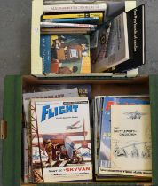A quantity of books and magazines relating to television and radio.