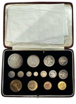 THE ROYAL MINT; a 1937 specimen coin set comprising crown, half crown, two shillings, one
