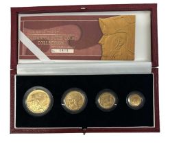 THE ROYAL MINT; a 2003 Gold Proof Britannia Four Coin Collection set, comprising 1oz gold coin, 1/