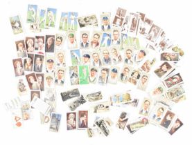 A small quantity of loose cigarette cards.