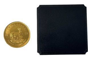 A 1oz fine gold krugerrand, 1973.