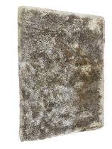 A Bazaar velvet silk shag carpet, 186 x 130cm.