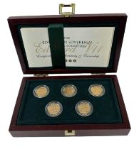 THE ROYAL MINT; an Edward VII Sovereign Mintmark Collection, numbered 243/256, comprising 1910