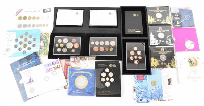 A large quantity of predominantly GB commemorative coins and coin packs.