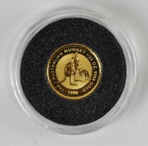 An Elizabeth II Australian 1/20 oz .9999 fine gold nugget, 1996.