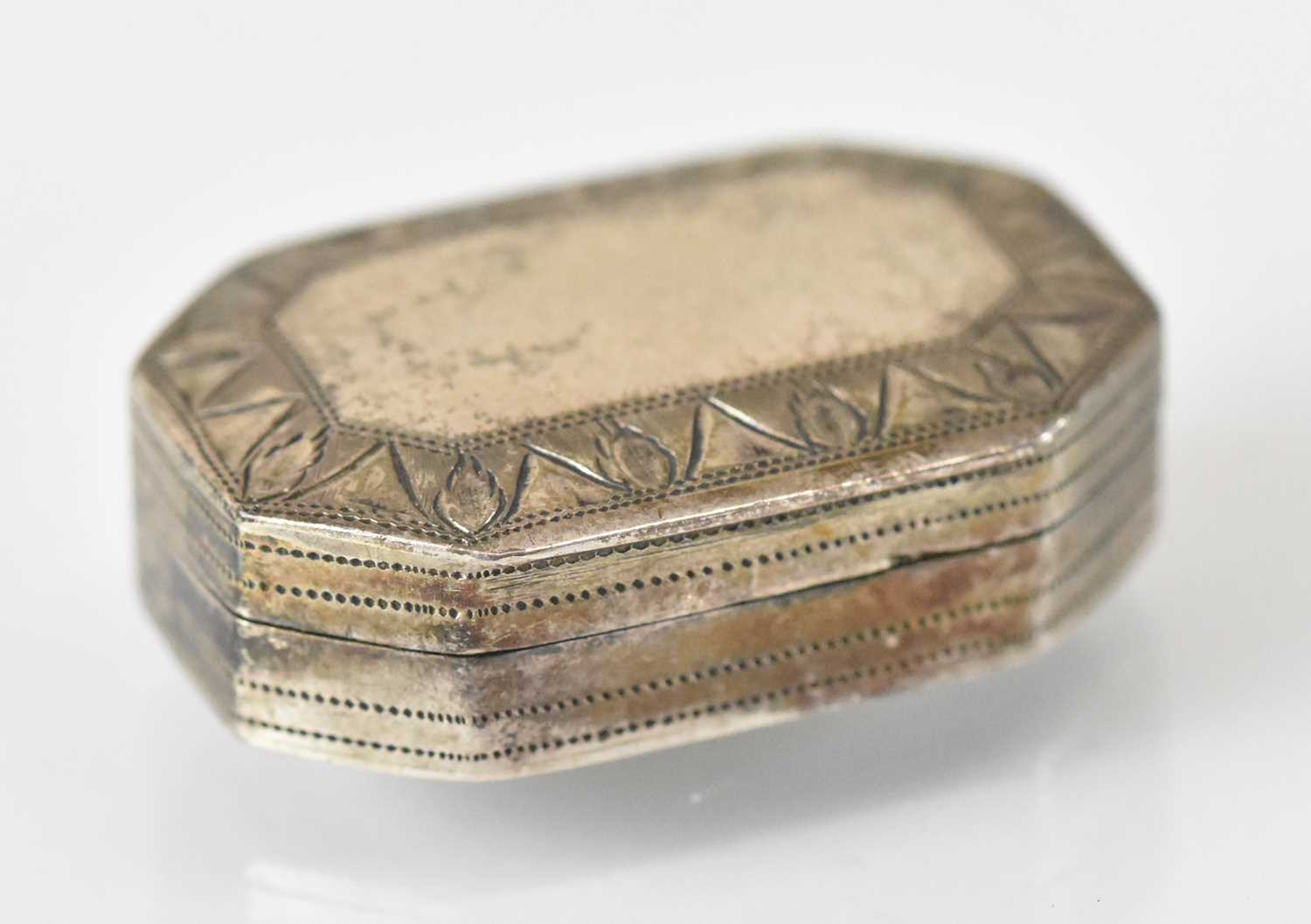 SAMUEL PEMBERTON; a small George III hallmarked silver vinaigrette with elaborate pierced gilt