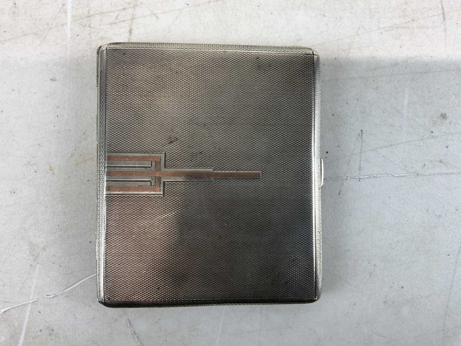 CHARLES S GREEN & CO LTD; a George V hallmarked silver cigarette case, inscribed 'RS from George & - Image 2 of 3