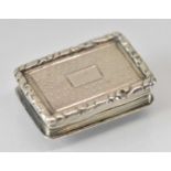 NATHANIEL MILLS; a small early Victorian hallmarked silver vinaigrette with pierced gilt interior,