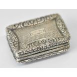 JOHN BETTRIDGE; a George IV hallmarked silver vinaigrette with elaborate pierced gilt interior, 3.