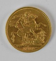 A George V 1919 full sovereign.