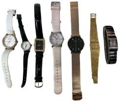 A group of seven modern lady's fashion watches including Kezzi, Reflex, TCM, etc.