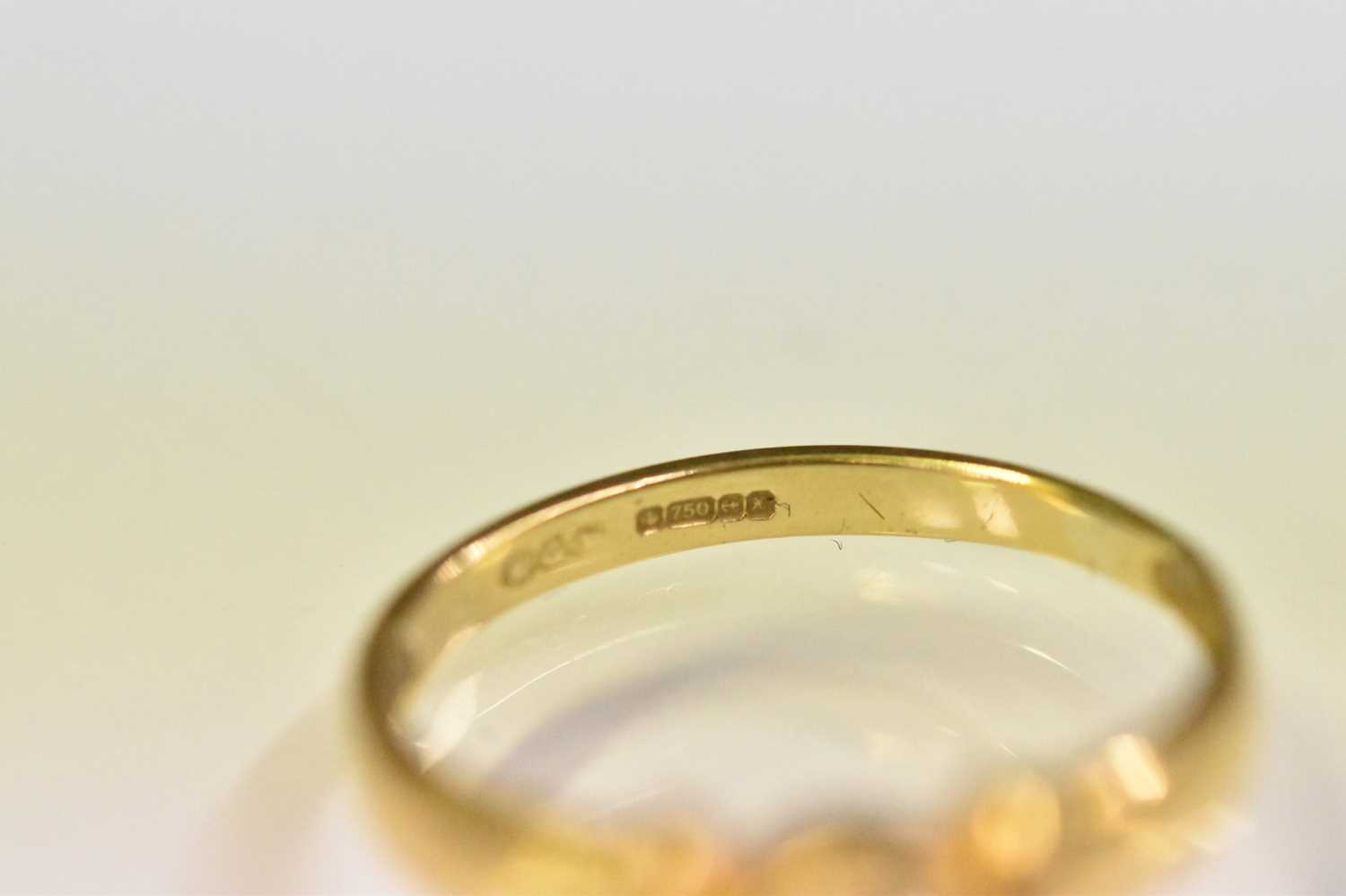 An 18ct yellow gold diamond solitaire ring, the central stone approx 0.25ct, size K/L, approx 2.7g. - Image 3 of 3
